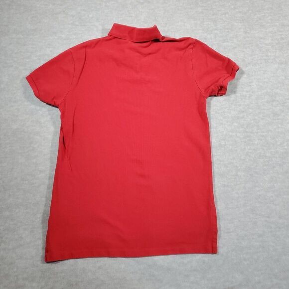 Polo Ralph Lauren Shirt Mens Medium Red Golf Performance Custom Fit Popover - Picture 6 of 7